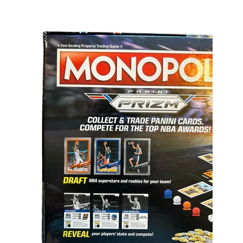 2023-24 PANINI PRIZM MONOPOLY NBA BASKETBALL 2ND EDITION BOARD GAME SEALED BOX